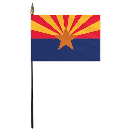 Global Flags Unlimited Arizona Stick Flag 4"x6" E Gloss 200096